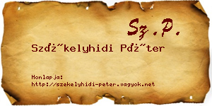 Székelyhidi Péter névjegykártya
